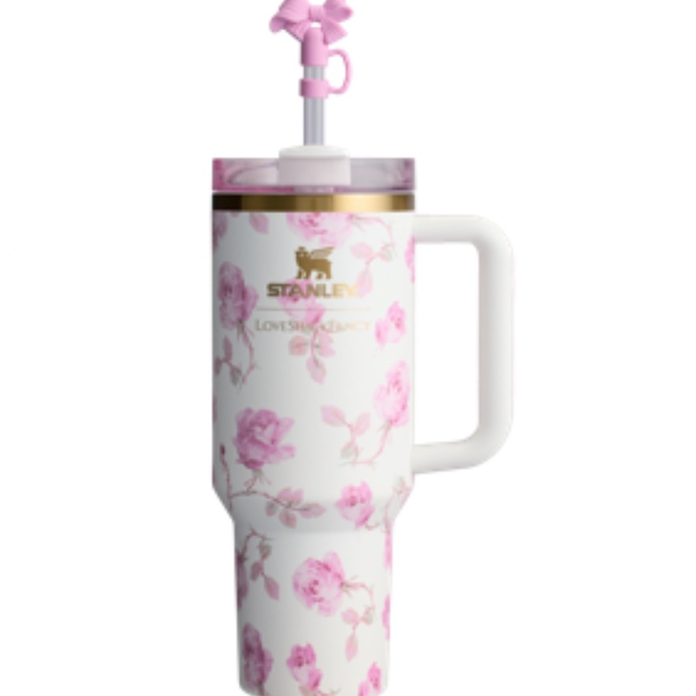 STANLEY X LoveShackFancy. 40 OZ QUENCHER- RIBBON ROSA